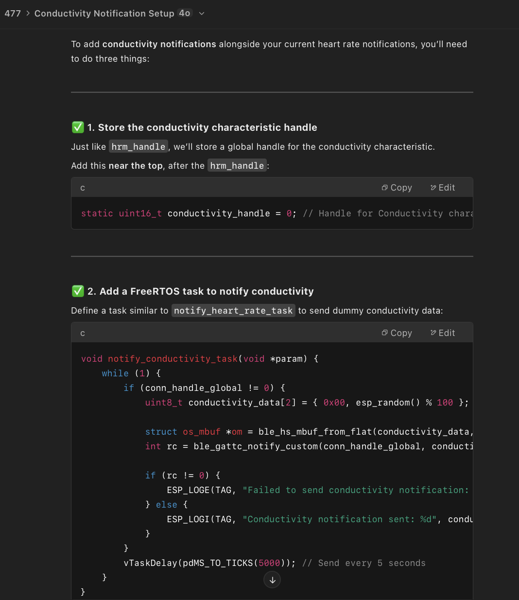Conductivity Initial Code